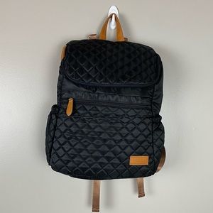 Upper New York Maison Comfort Ultra Light Diaper Bag Backpack Quilted Black
